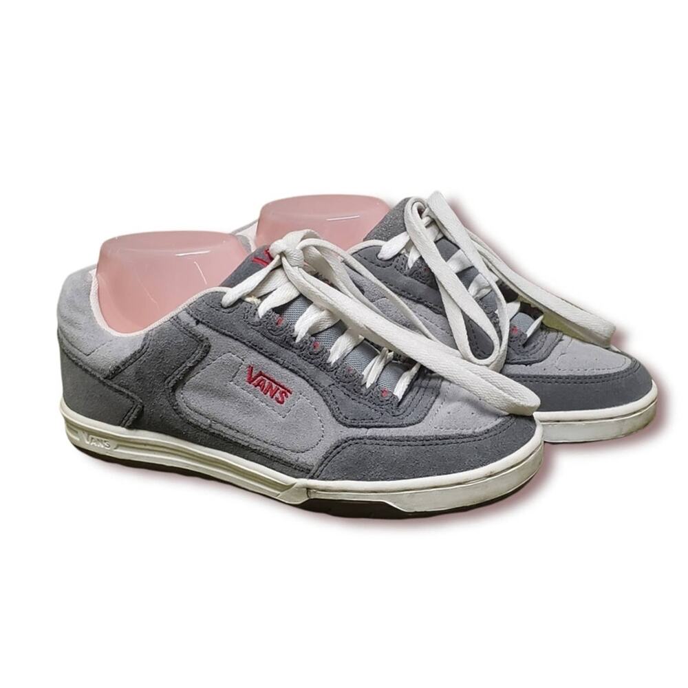 Vans Grey Suede Skater Fashion Street Wear Shoes • Boys Sneaker Size 6